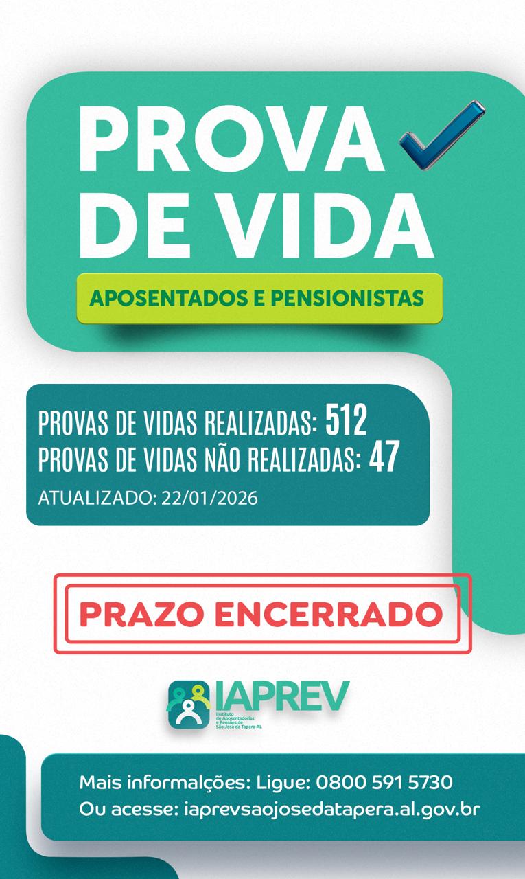 Banner prova de vida